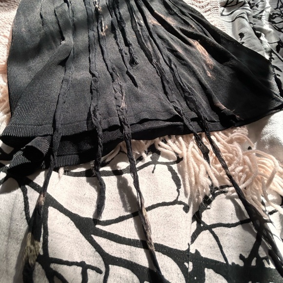 Elegant Sheer Black Tie-Dye Maxi Dress from Italian label hybris - Picture 7 of 13